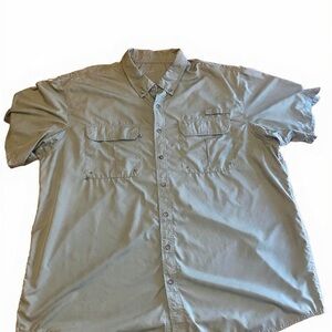 Lincoln Outfitters Vented Shirt 3x In Olive Green